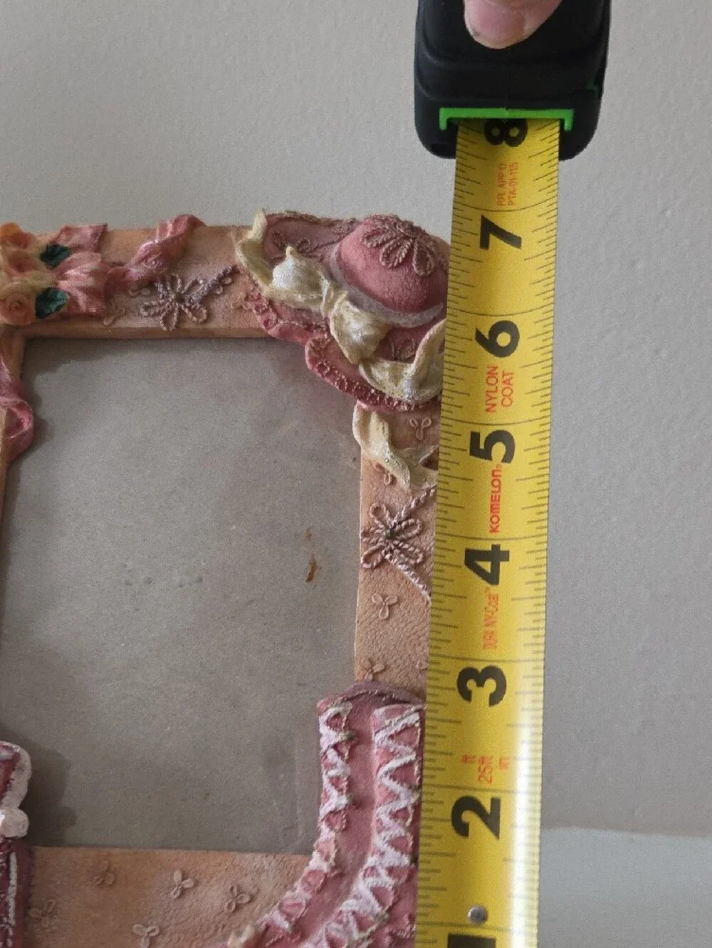 Vintage Ceramic Victorian Boot, Hat & Bag Photo Frame
